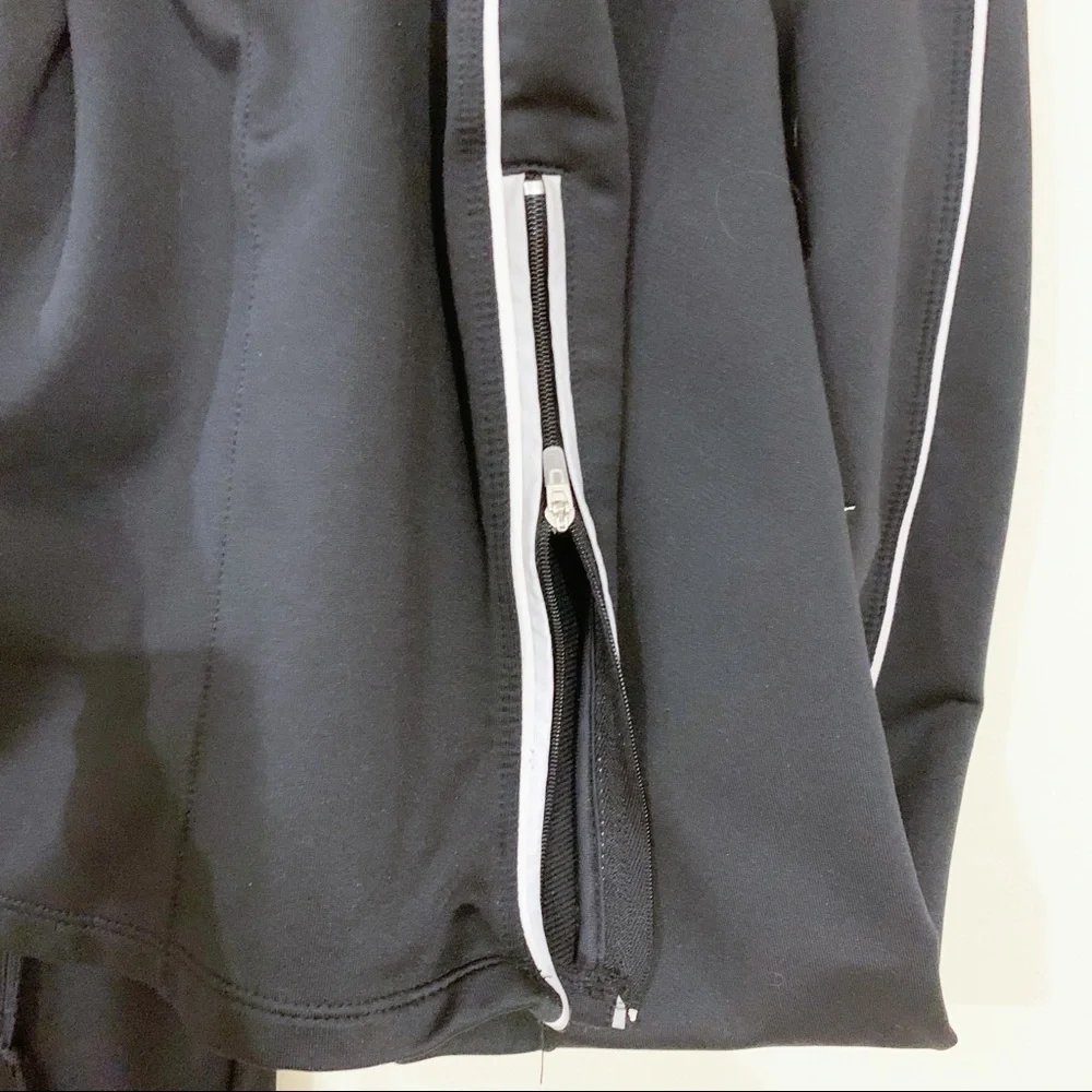 Nike Fit Dry Black Ankle Zip Workout Pants Size Large